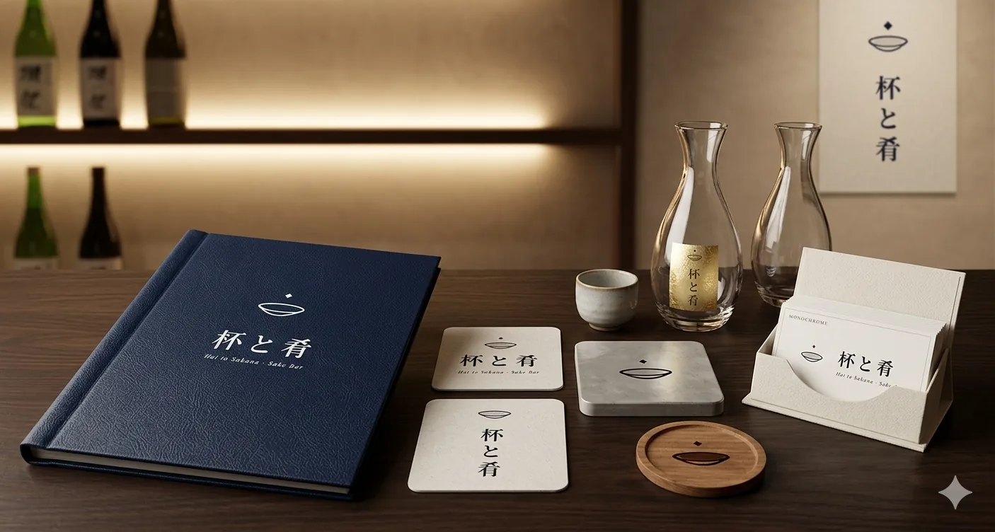 杯と肴 ロゴ展開